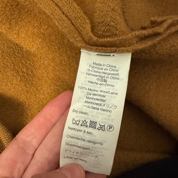 Madewell 100% Merino Wool Brown Button-Up Jacket - Picture 4 of 5